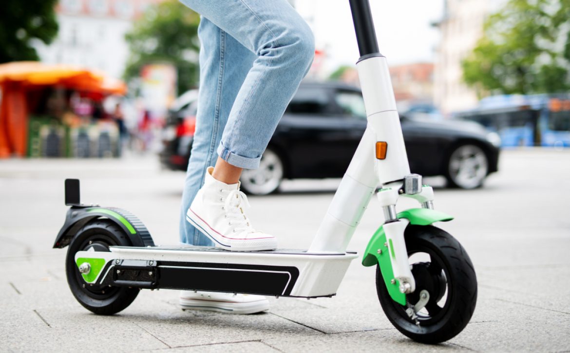 Electromobility,,Driving,An,Environmentally,Friendly,E-scooter