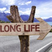 Long,Life,Wooden,Sign,With,A,Street,Background